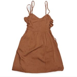 Express Size XXS Red/Brown/Purple colored mini dress